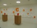 DECOPROJEKT Niederlande. Gestaltung einer Wand in 3D Buchstaben, unterschiedliche Stärken und Fontgrößen