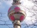 BERLIN ALEXANDERPLATZ. Fernsehturm als T-Com Fussball, 3000qm Oberfläche, über 12.000 Einzelteile. Konvertierung Architekturdaten, Folienzuschnitt und Logitstik